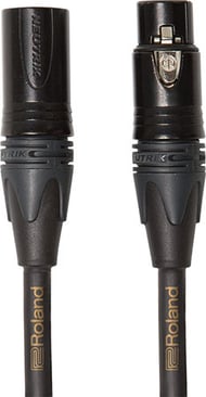 Roland Gold Series Microphone Cables, XLR 25 Foot